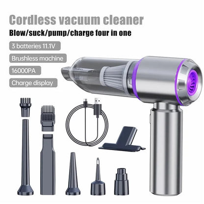 SUITU ST-6653Plus High Power Car Home Handheld Vacuum Cleaner Wireless Rechargeable Cleaning Tool