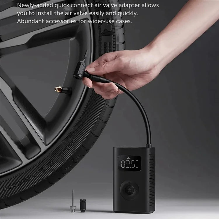 XIAOMI MIJIA MJCQB06QW Portable Car Electric Air Compressor 2 Mini Air Pump 150PSI Inflator with LED Light