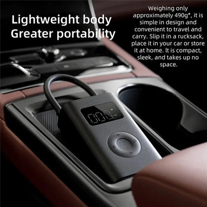 XIAOMI MIJIA MJCQB06QW Portable Car Electric Air Compressor 2 Mini Air Pump 150PSI Inflator with LED Light