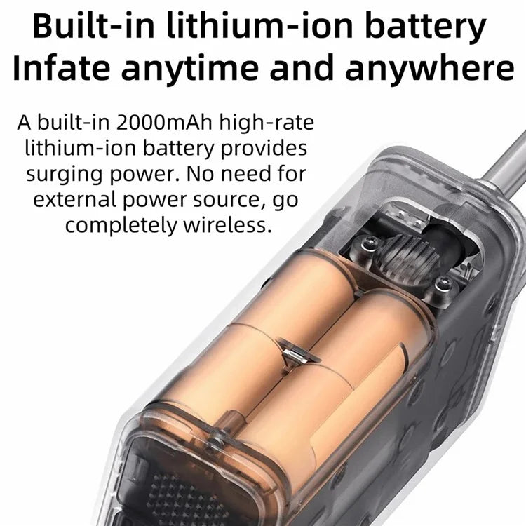 XIAOMI MIJIA MJCQB06QW Portable Car Electric Air Compressor 2 Mini Air Pump 150PSI Inflator with LED Light