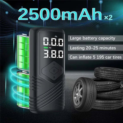 AERMOTOR Wireless Smart Car Air Pump Portable Flashlight Rechargeable Inflator for SUV Tire