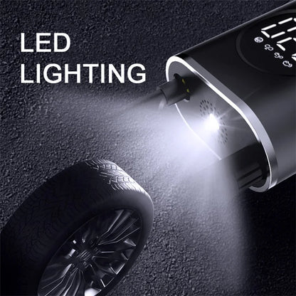 CQB-3668 Inflatable Pump Portable Handheld Digital Display Rechargeable Tire Pump with LED Light