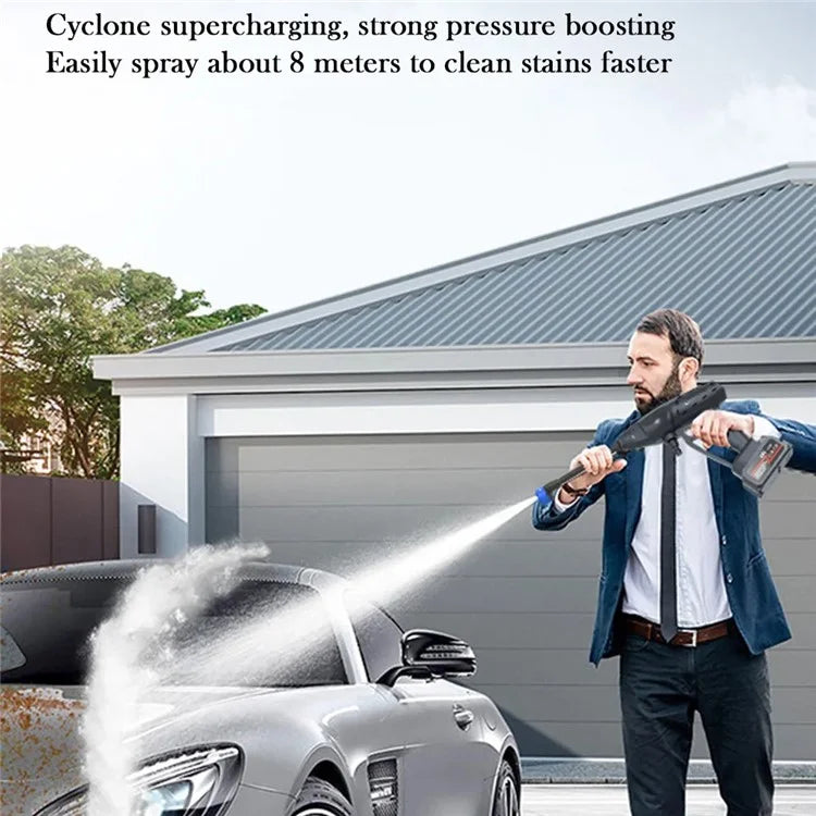 8103 High Pressure Water Gun Electric Car Household Spray Washer Cleaner Washing Machine (Battery: 96VH 18000mAh)