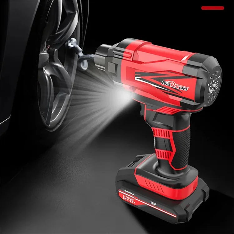 CARSUN C1811 Electric Air Pump Digital Display Wireless Car Motorcycle Tire Inflator with LED Light