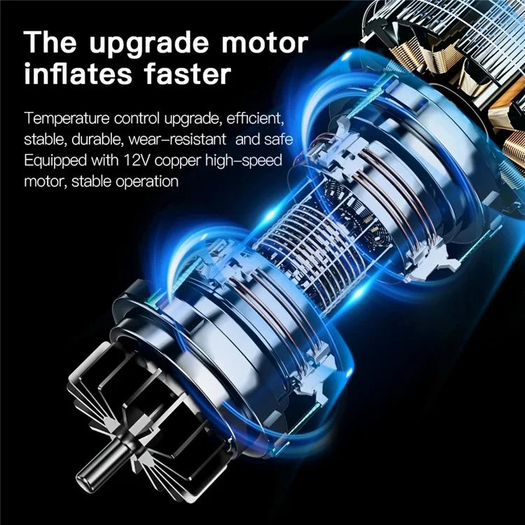 AI8 12V Car Air Pump Emergency Flashlight Power Supply Portable Phone Charger