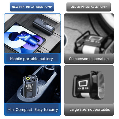 NW06 Portable Car Tire Pump Digital Display Air Inflator with Power Bank Function