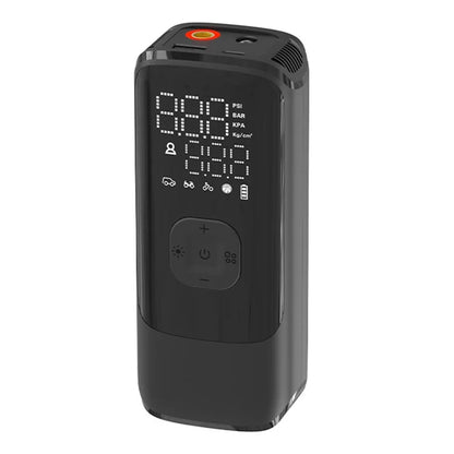 KP01 Smart Digital Vehicles Tire Pump with LED Light, Support Power Bank Function