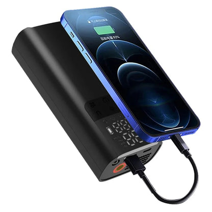 LP5 17-Cylinder High-Pressure Rapid Portable Tire Pump with Power Bank Function