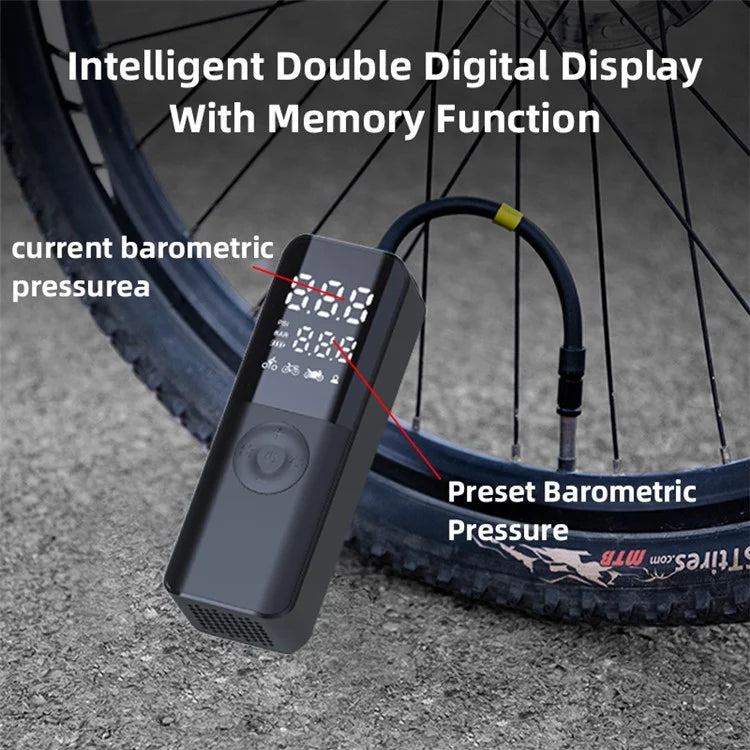 MY-B Portable Air Pump Mini Inflator for Bike, Motorcycle, and Ball