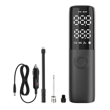 KF02 12V Cigarette Lighter Corded Portable Tire Pump with Digital Display