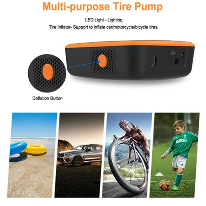 NW01-SP Tire Inflator Portable Air Compressor Air Pump for Car Motorcycle