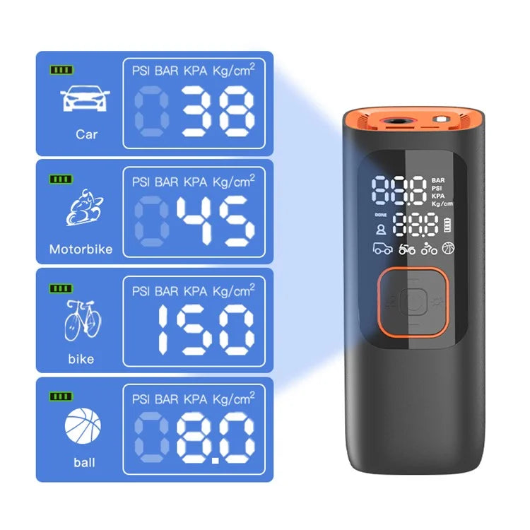 NW01-SP Tire Inflator Portable Air Compressor Air Pump for Car Motorcycle