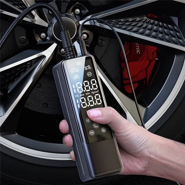 TOOCKI A5 Car Air Compressor Tire Inflator for Tire Inflation Car Tire Pump with LED Light for Car Tires