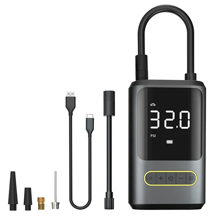 ATJ-8466 Tire Inflator 19MM Air Cylinder Air Pump with Power Bank Function