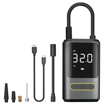 ATJ-8466 Tire Inflator 19MM Air Cylinder Air Pump with Power Bank Function
