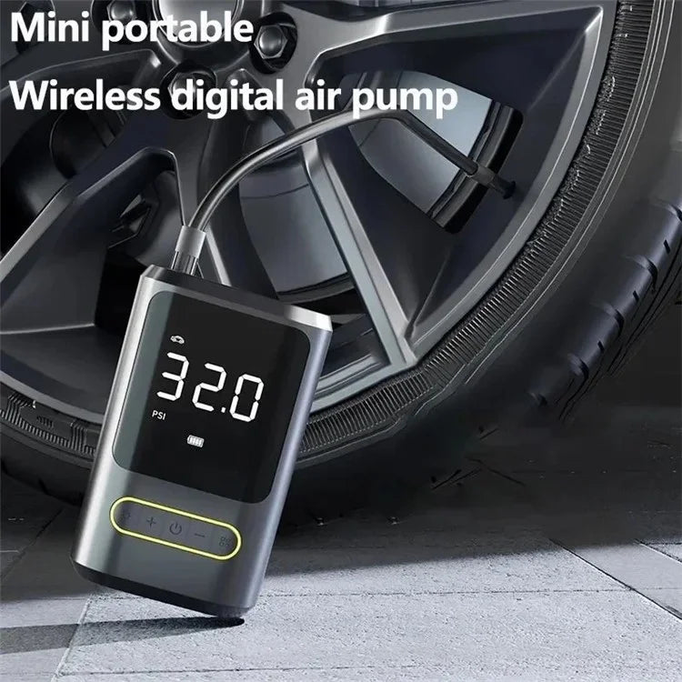 ATJ-8466 Tire Inflator 19MM Air Cylinder Air Pump with Power Bank Function
