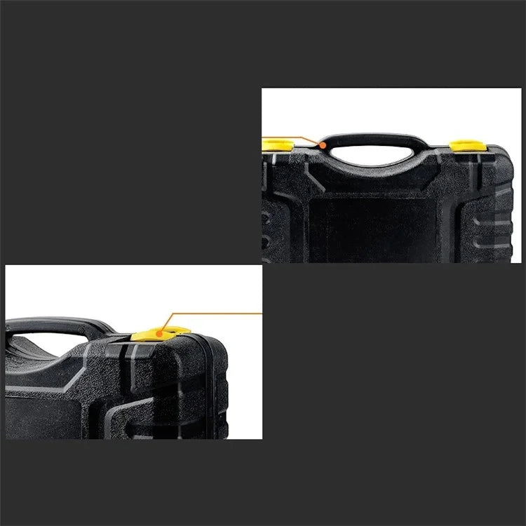 Double Cylinder Air Pump Screwdriver Car Tire Repair Tool Set with Storage Box