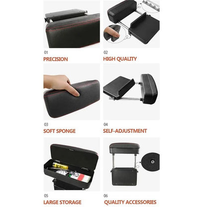 Multifunctional Wireless Charger Car Armrest Storage Box Center Console Arm Rest Organizer