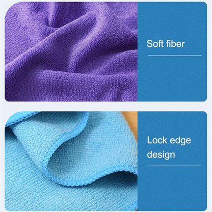 LWMB-004A 30Pcs 30x30cm Super Water Absorption Microfiber Car Washing Towel Kitchen Home Cleaning Cloth