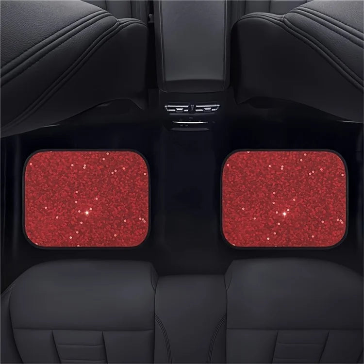 4Pcs / Set Pattern Printed Car Front+Rear Floor Mat Anti-Slip Neoprene Vehicle Interior Floor Pad