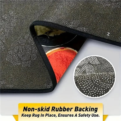 4Pcs / Set Retro Bohemian Style Car Front+Rear Floor Mat Neoprene Vehicle Interior Decorative Floor Pad