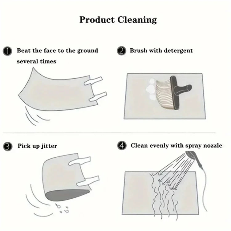 4Pcs / Set Retro Bohemian Style Car Front+Rear Floor Mat Neoprene Vehicle Interior Decorative Floor Pad