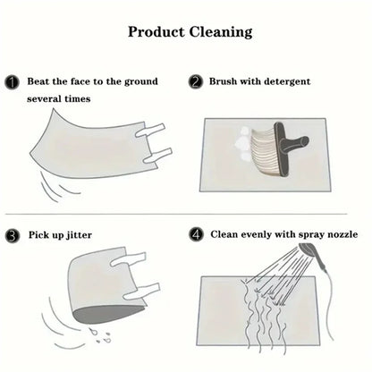 4Pcs / Set Retro Bohemian Style Car Front+Rear Floor Mat Neoprene Vehicle Interior Decorative Floor Pad