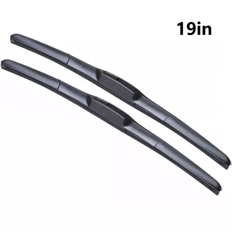 2Pcs Universal Three-Stage Car Wiper Blade ABS+Rubber Noiseless Vehicle Wiper Blade