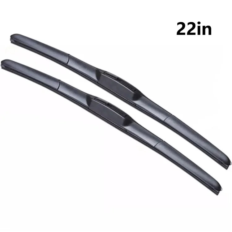 2Pcs Universal Three-Stage Car Wiper Blade ABS+Rubber Noiseless Vehicle Wiper Blade