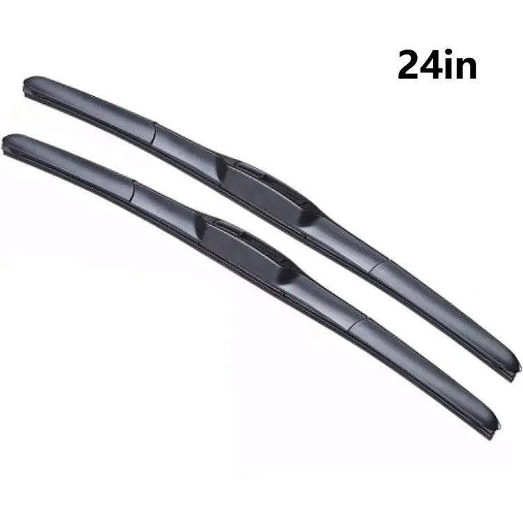 2Pcs Universal Three-Stage Car Wiper Blade ABS+Rubber Noiseless Vehicle Wiper Blade