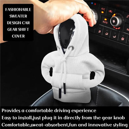 Creative Hoodie Design Car Shift Knob Cover Gear Shift Lever Decoration