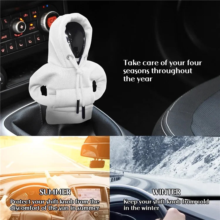 Creative Hoodie Design Car Shift Knob Cover Gear Shift Lever Decoration