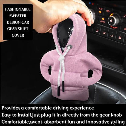 Creative Hoodie Design Car Shift Knob Cover Gear Shift Lever Decoration