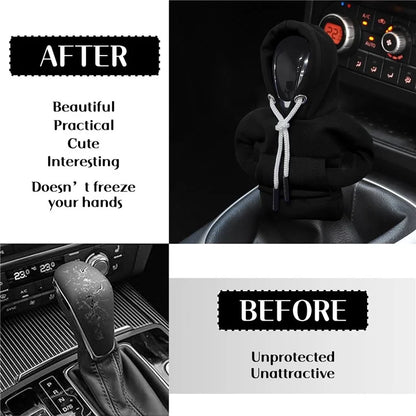 Creative Hoodie Design Car Shift Knob Cover Gear Shift Lever Decoration