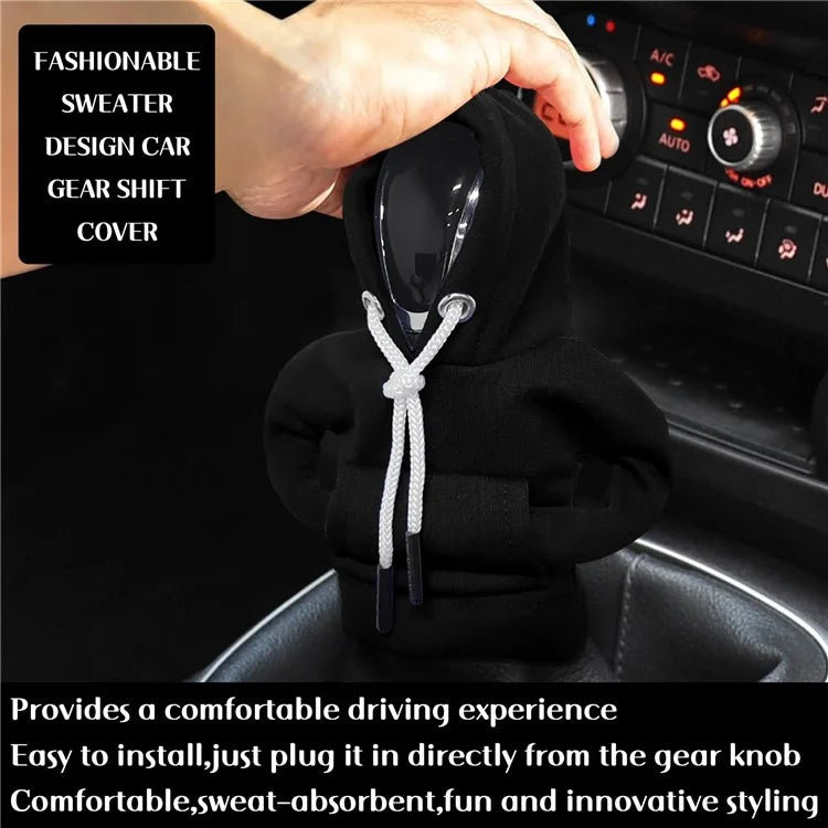 Creative Hoodie Design Car Shift Knob Cover Gear Shift Lever Decoration