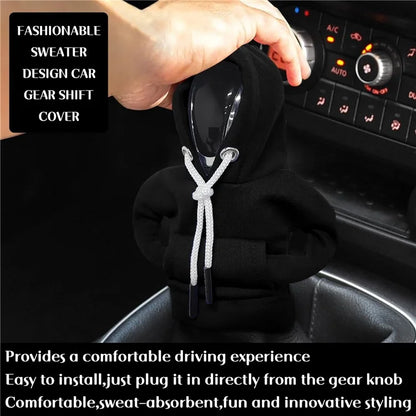 Creative Hoodie Design Car Shift Knob Cover Gear Shift Lever Decoration