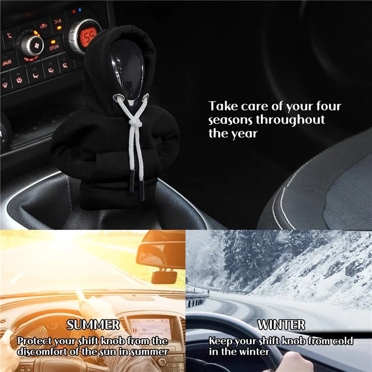 Creative Hoodie Design Car Shift Knob Cover Gear Shift Lever Decoration