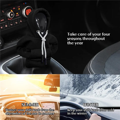 Creative Hoodie Design Car Shift Knob Cover Gear Shift Lever Decoration