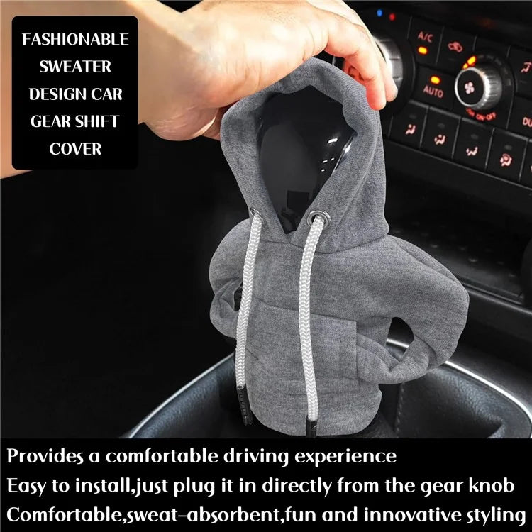 Creative Hoodie Design Car Shift Knob Cover Gear Shift Lever Decoration