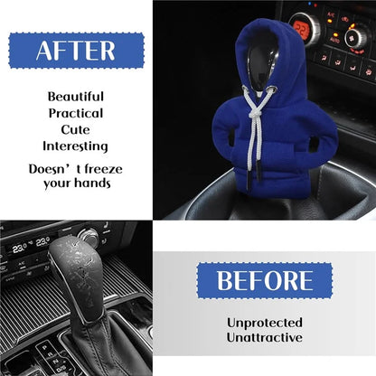 Creative Hoodie Design Car Shift Knob Cover Gear Shift Lever Decoration