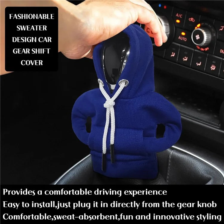 Creative Hoodie Design Car Shift Knob Cover Gear Shift Lever Decoration