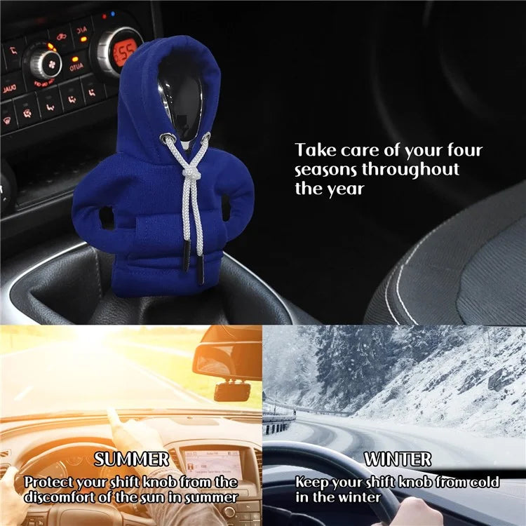 Creative Hoodie Design Car Shift Knob Cover Gear Shift Lever Decoration
