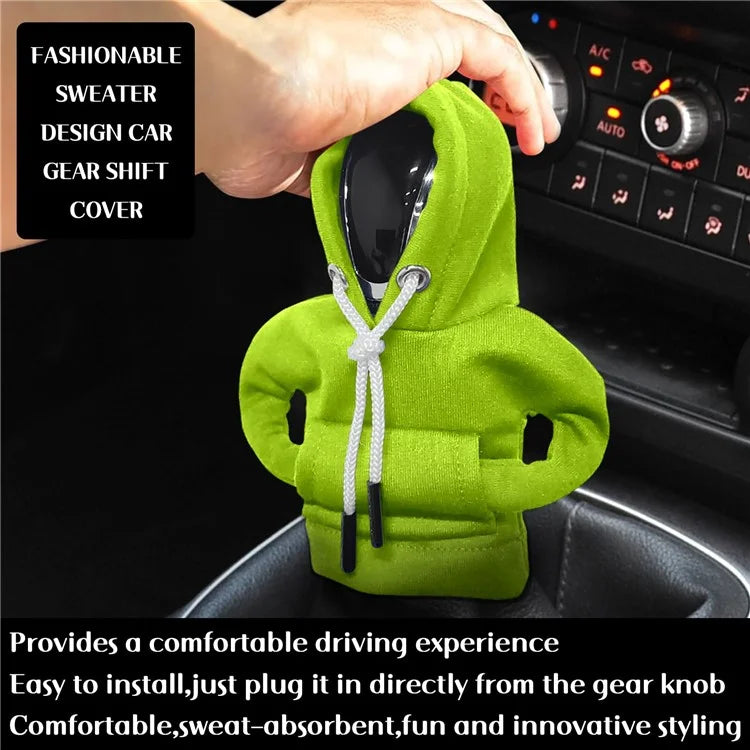Creative Hoodie Design Car Shift Knob Cover Gear Shift Lever Decoration