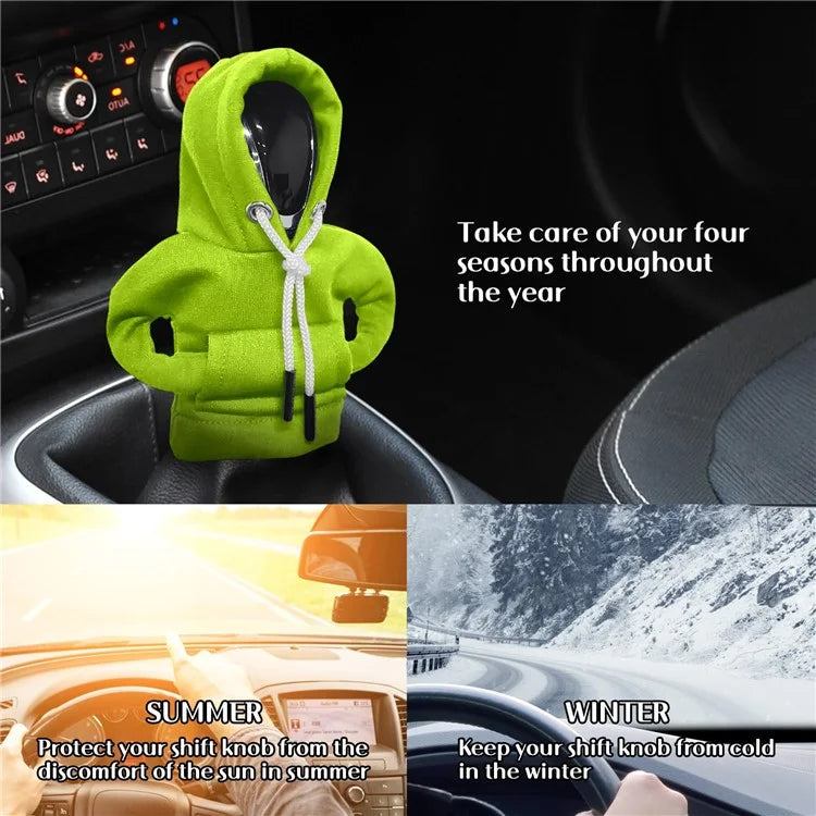 Creative Hoodie Design Car Shift Knob Cover Gear Shift Lever Decoration
