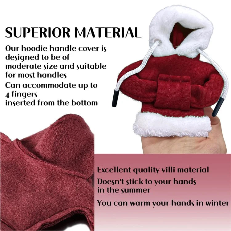 Christmas Style Hoodie Design Car Shift Knob Cover Vehicle Gear Shift Lever Decoration