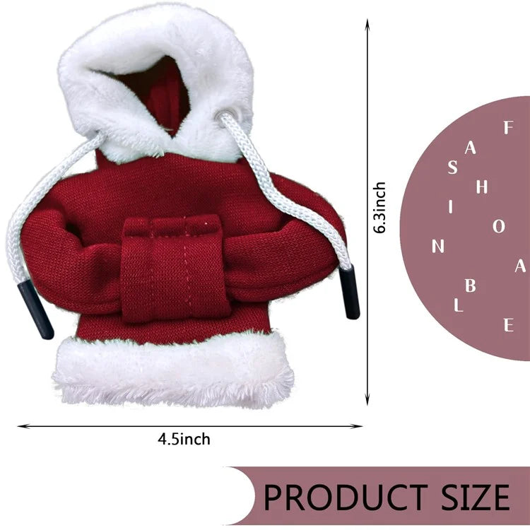 Christmas Style Hoodie Design Car Shift Knob Cover Vehicle Gear Shift Lever Decoration