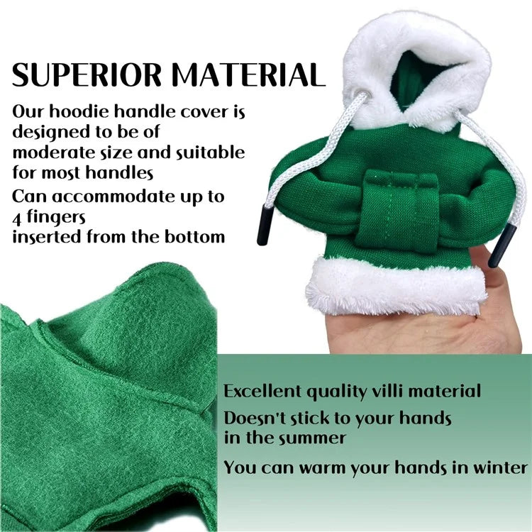 Christmas Style Hoodie Design Car Shift Knob Cover Vehicle Gear Shift Lever Decoration