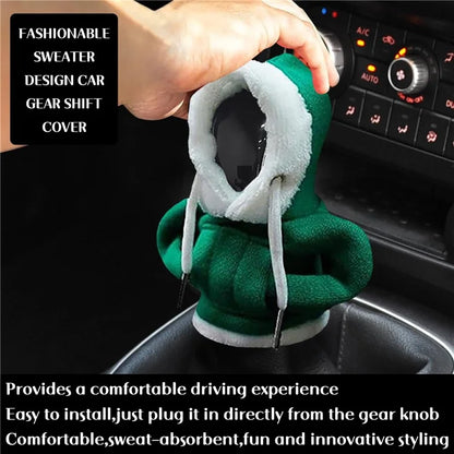Christmas Style Hoodie Design Car Shift Knob Cover Vehicle Gear Shift Lever Decoration