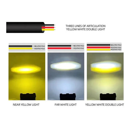 W65 Waterproof Motorcycle LED Headlight Super Bright Spotlight Fog Lamp