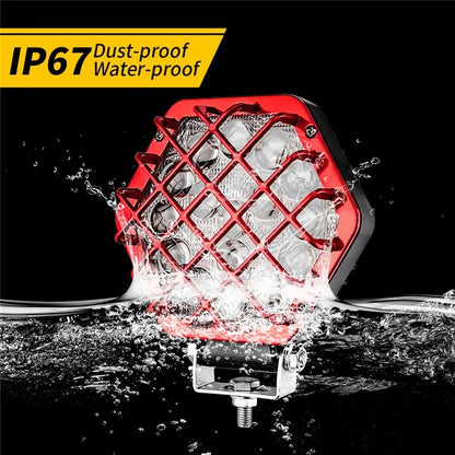 5-inch 48W 16-LED Car Truck Forklift Driving Spotlight Waterproof Engineering Vehicle Headlight